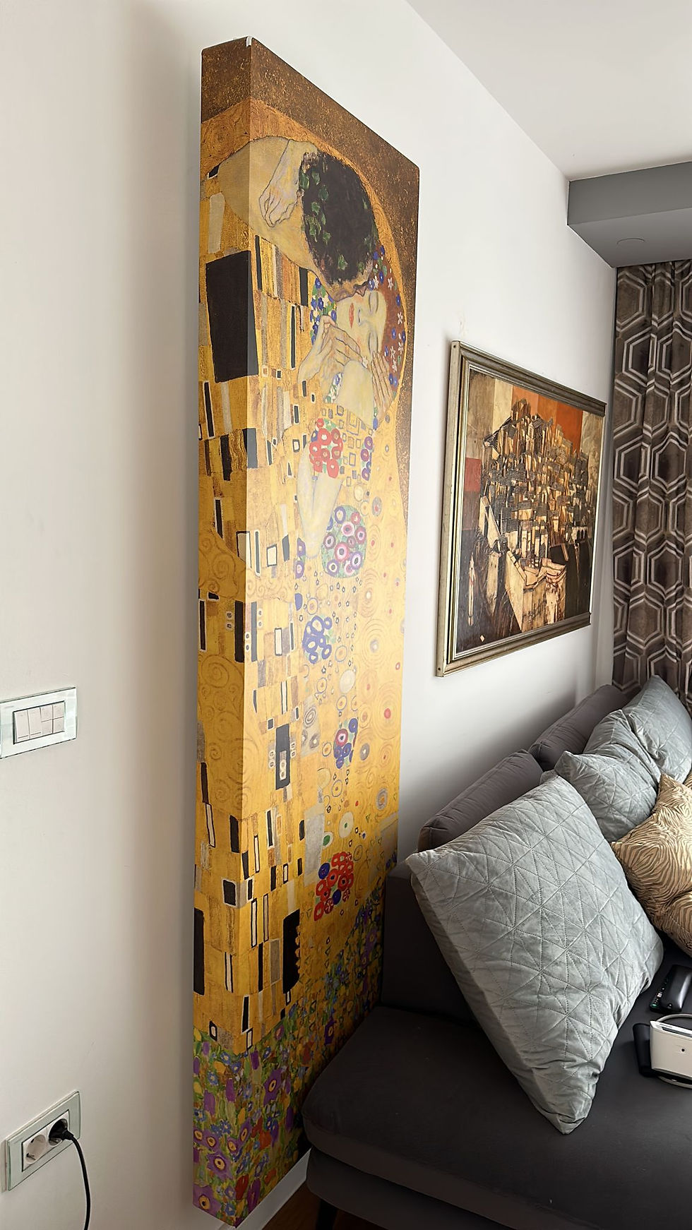 Miniatura: Kiss di Klimt - Radiatore Art Factory Verticale a Piastra
