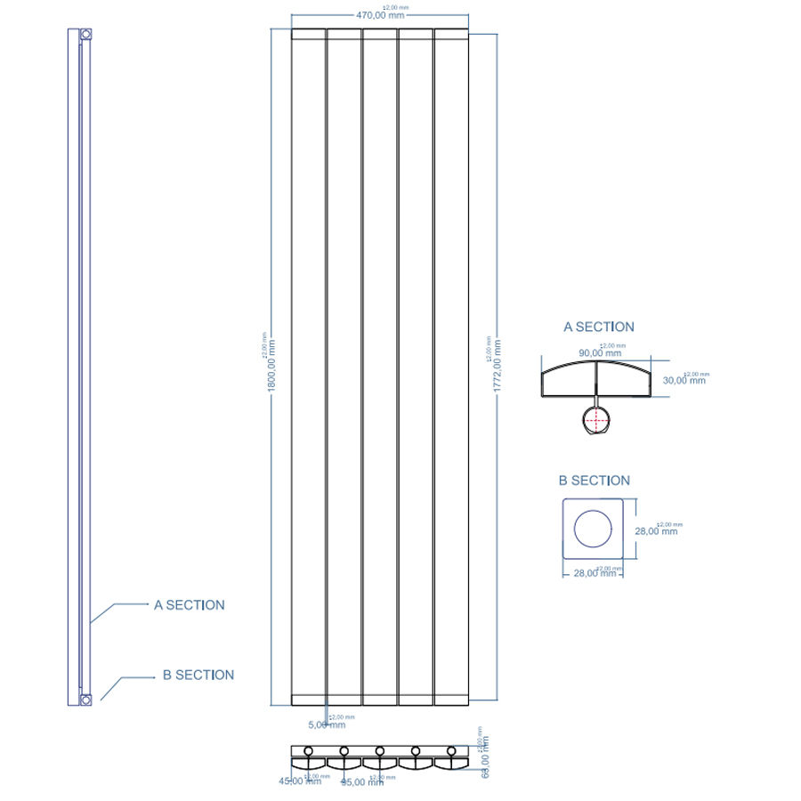 Thumbnail: KAVALA- Anthracite Aluminum Radiator