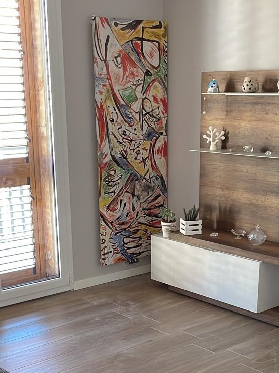 Radiatore Art Factory Autore Pollock Disponibile in Varie Misure e Watt