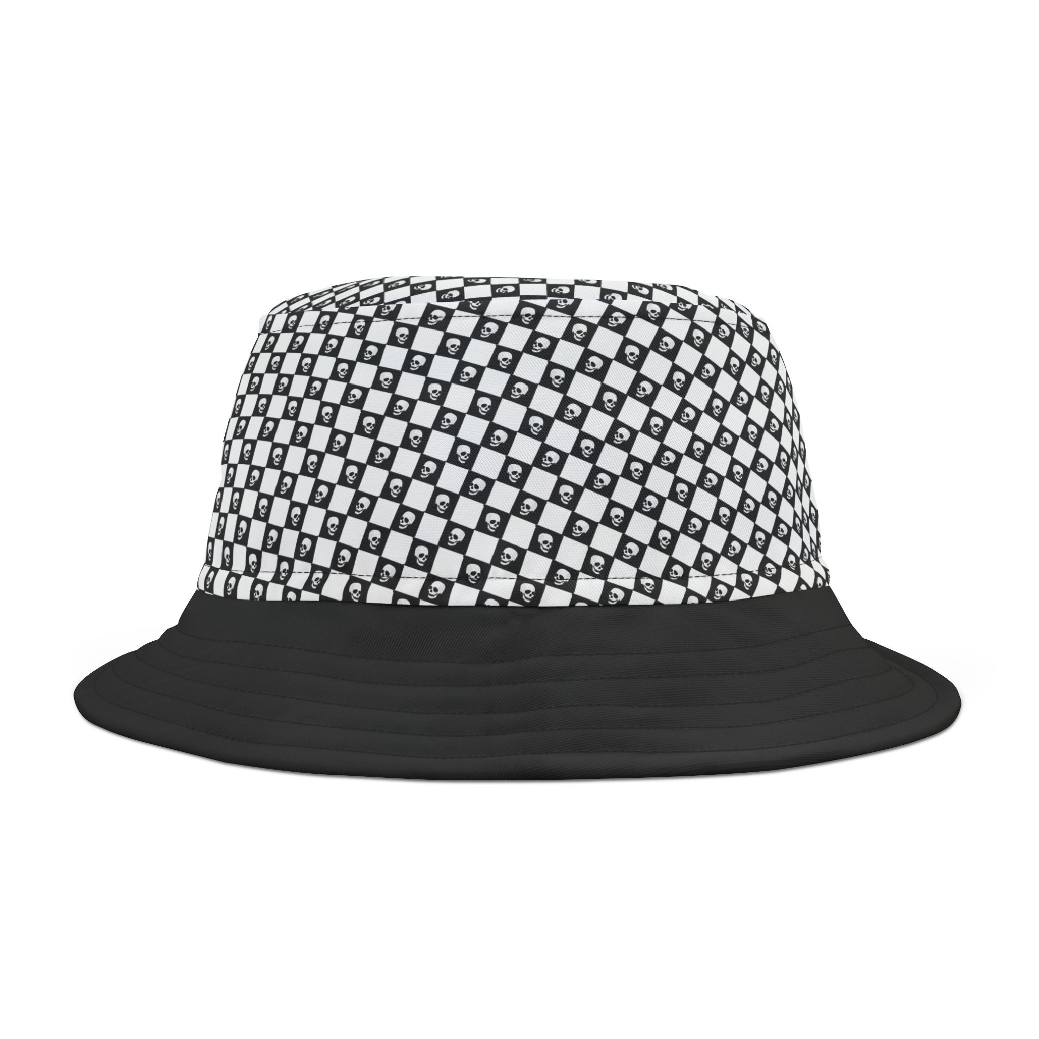 Skull Checkered Bucket Hat view 6