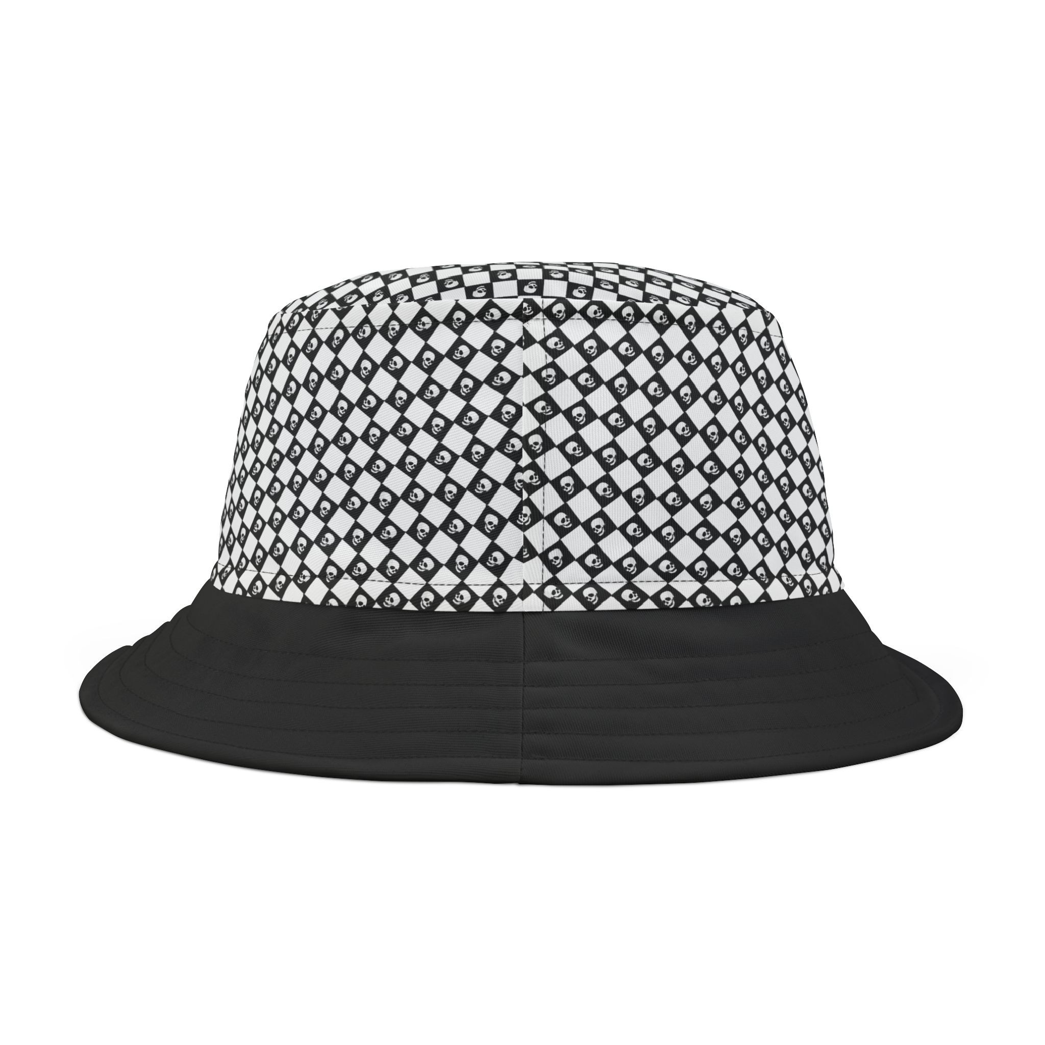 Skull Checkered Bucket Hat view 4