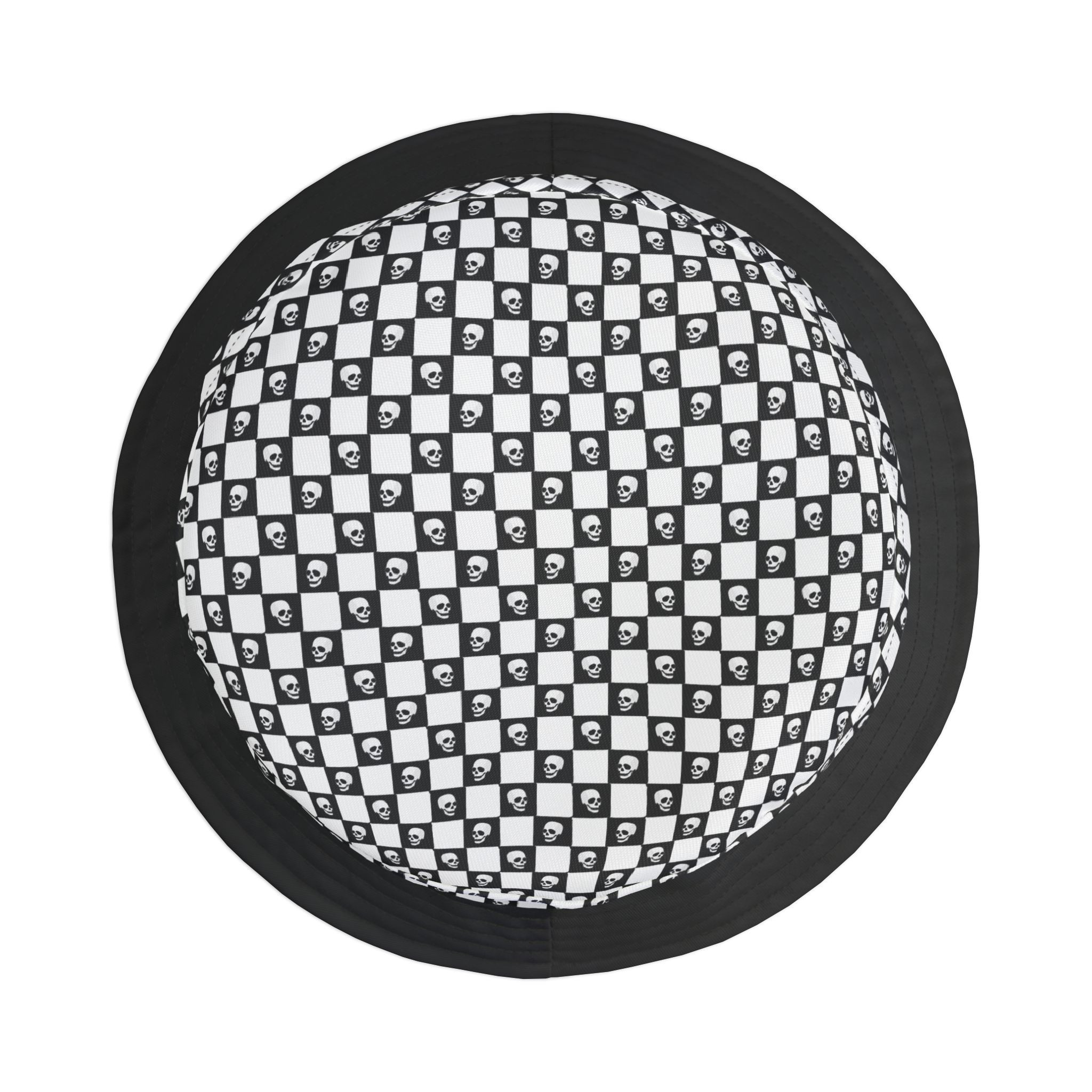 Skull Checkered Bucket Hat view 5