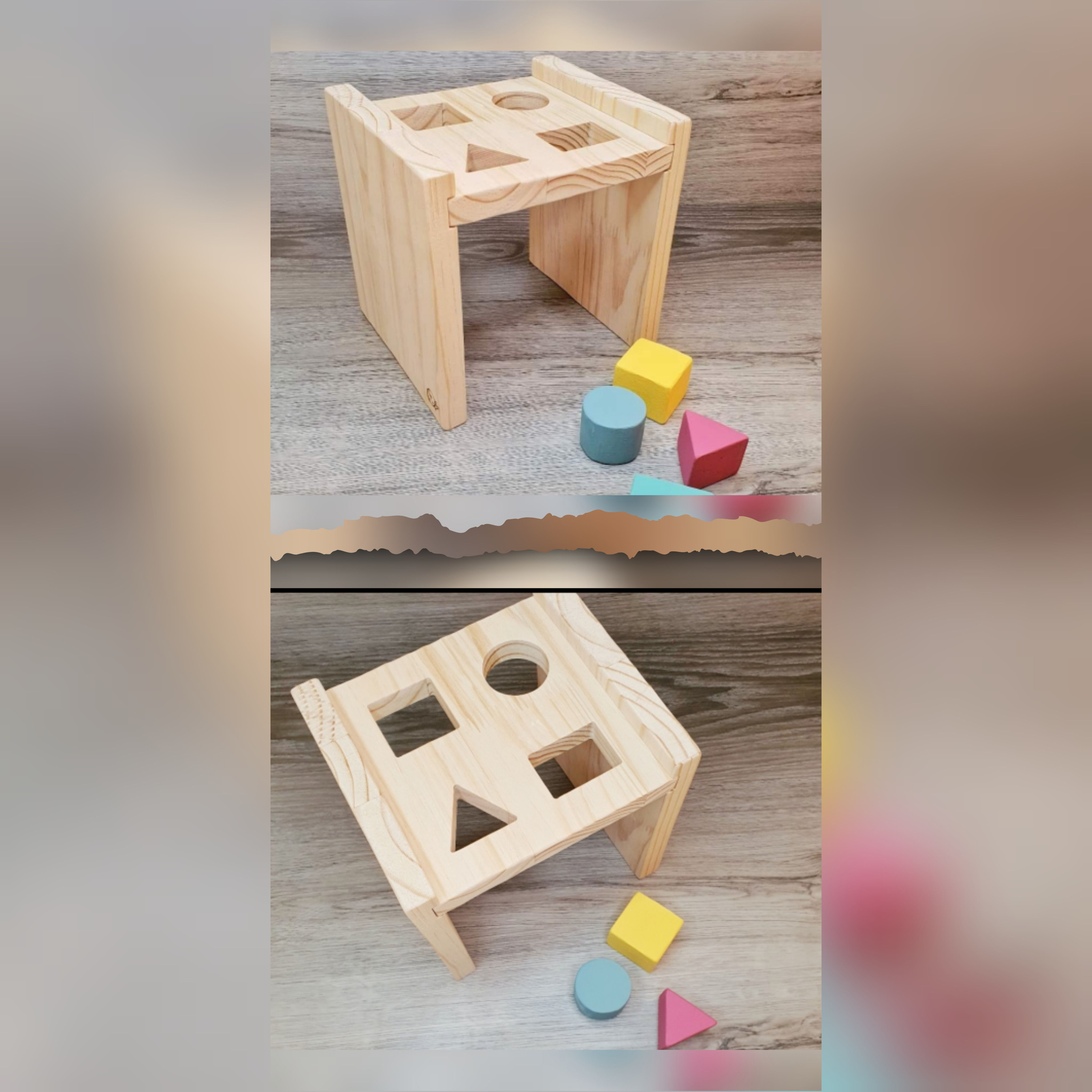 Educational Wood Puzzle Table 