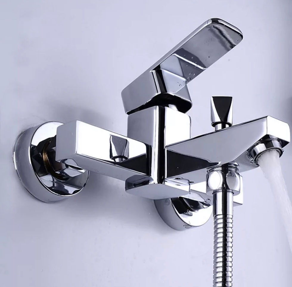Krom Kare Banyo Bataryası Musluğu