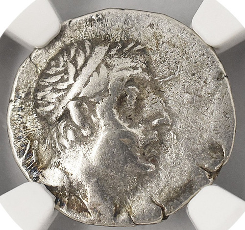 古代ギリシャ；カッパドキア、アリアラテスV世、AR.ドラクマ銀貨、一級品 カッパドキア王国 ドラクマ銀貨 アリオバルザネス1世／アテナ神