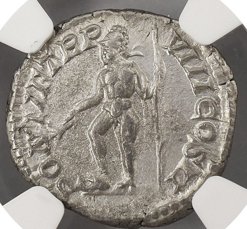 NGC鑑定 Ch XF 5/5 3/5 ローマ帝国 カラカラ帝 デナリウス銀貨