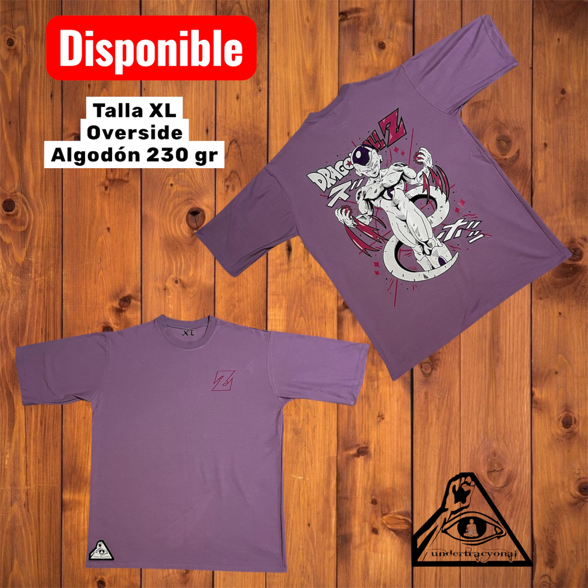 Camiseta Oversize Morada Talla XL
