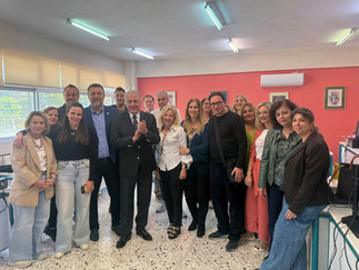 Ο Δημήτρης Αβραμόπουλος στο 3ο ΓΕΛ Παλαιού Φαλήρου – Μαθητές παρουσίασαν την πλατφόρμα Youth Career