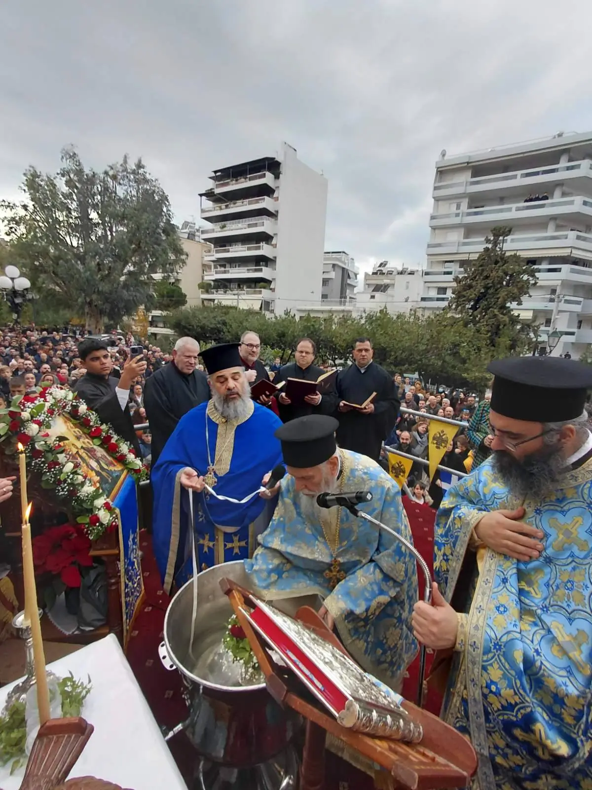 Με λαμπρότητα ο εορτασμός των Θεοφανίων στη Νέα Σμύρνη