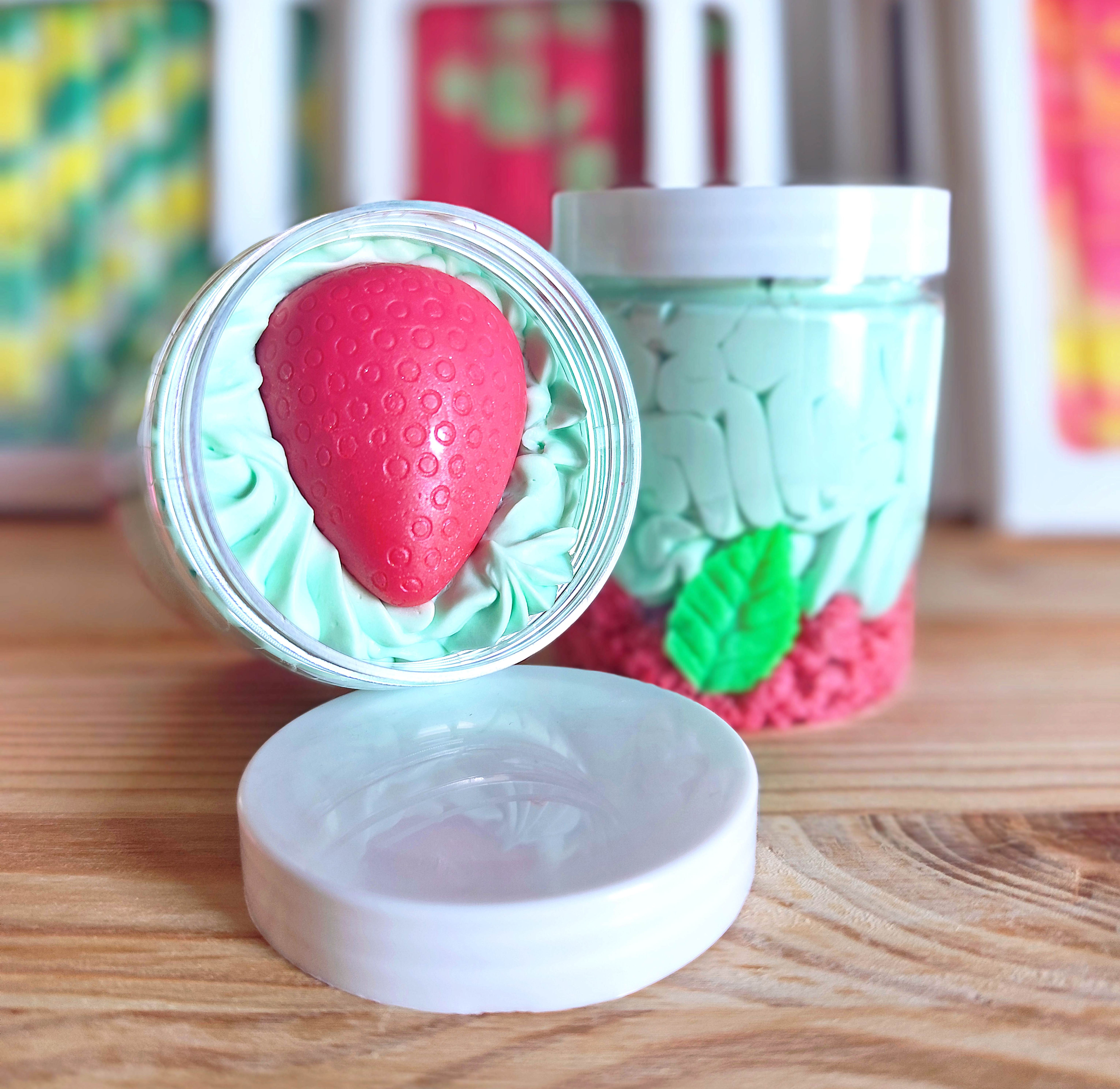 Fondant crémeux Rhubarbe fraise