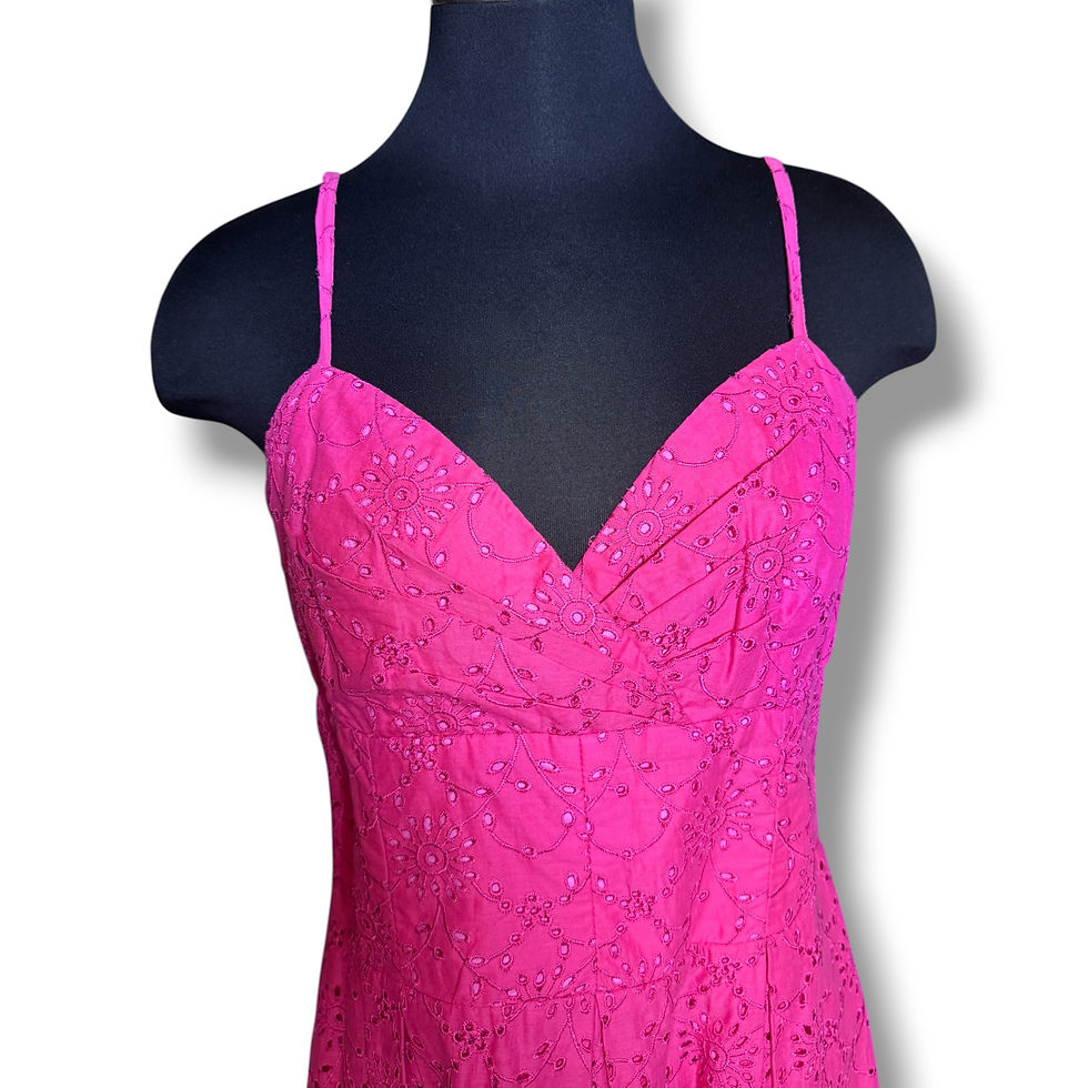 Thumbnail: Lilly Pulitzer Pink Eyelet Midi Dress