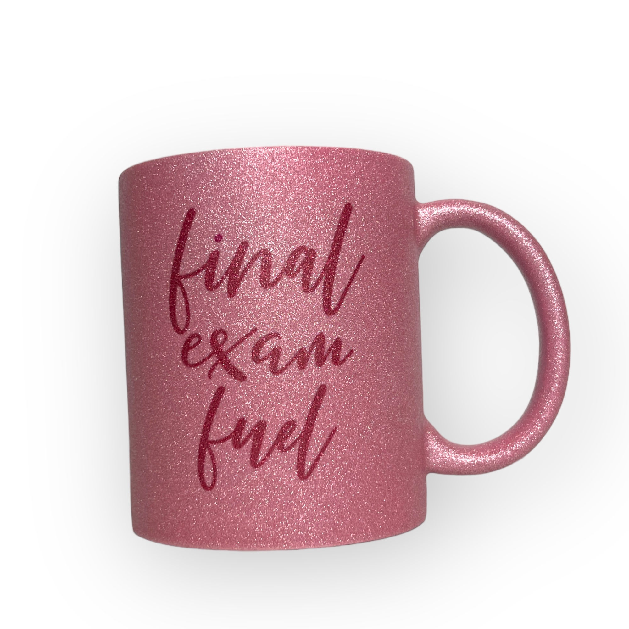 Glitter Pink "Final Exam Fuel" Mug