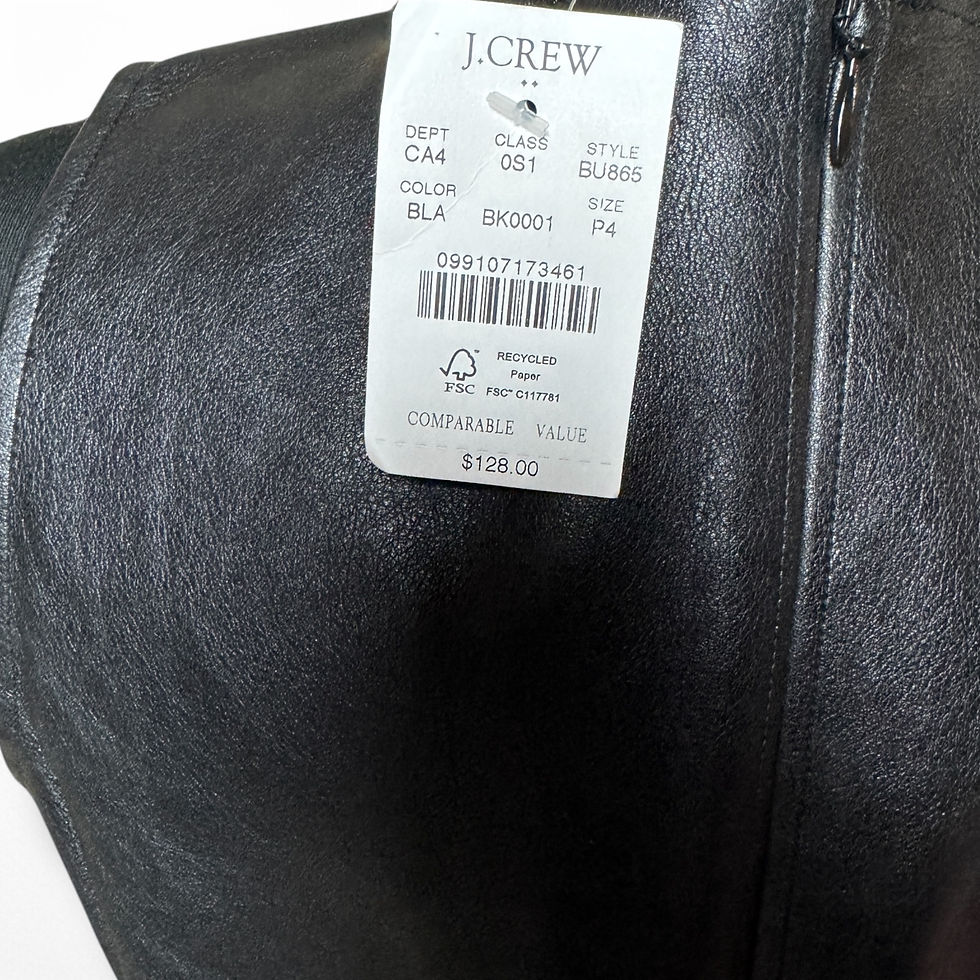 Thumbnail: J. Crew Faux Leather Shift Dress