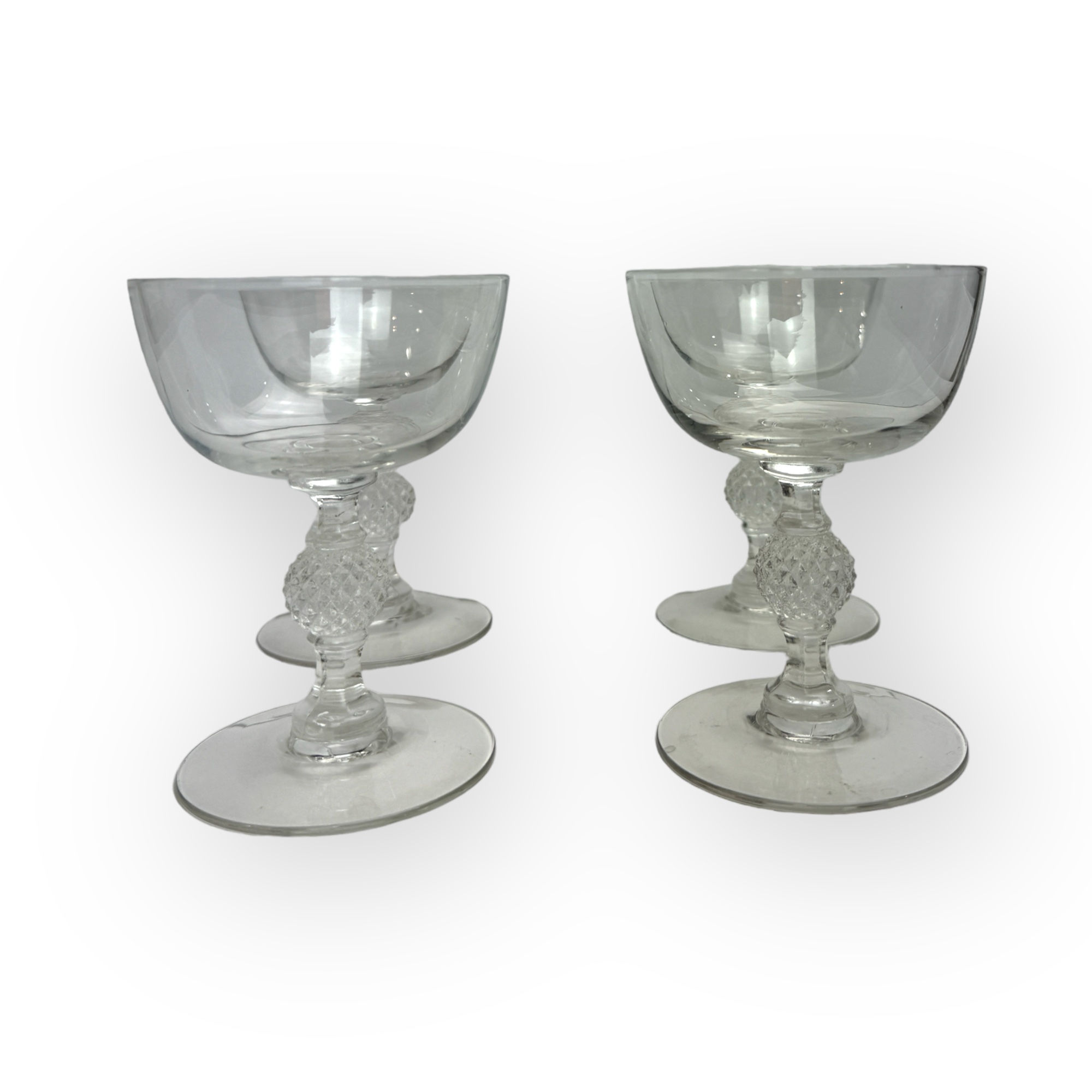 Morgantown Crystal Champagne Flutes