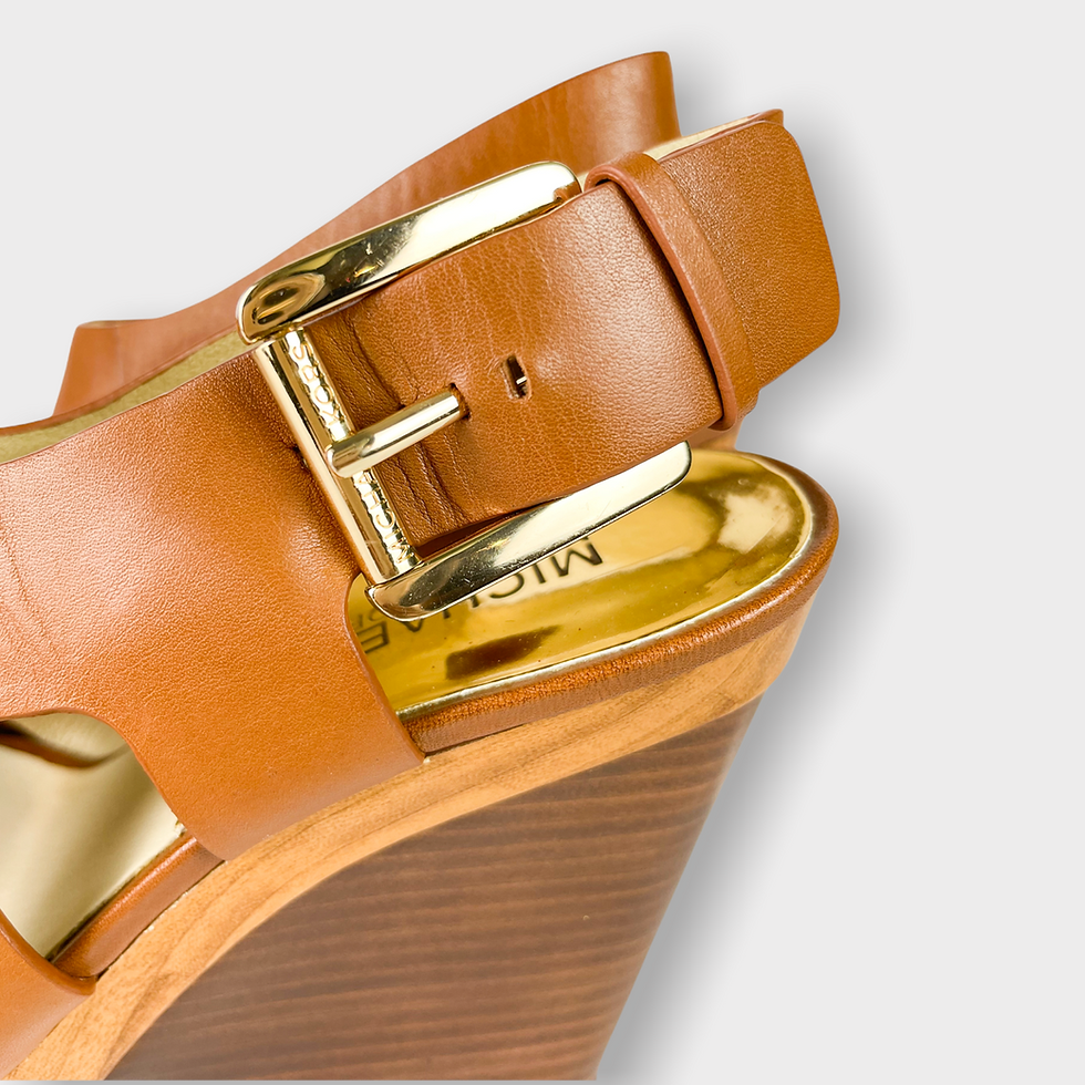 Thumbnail: Michael Kors Carla Leather Wedge