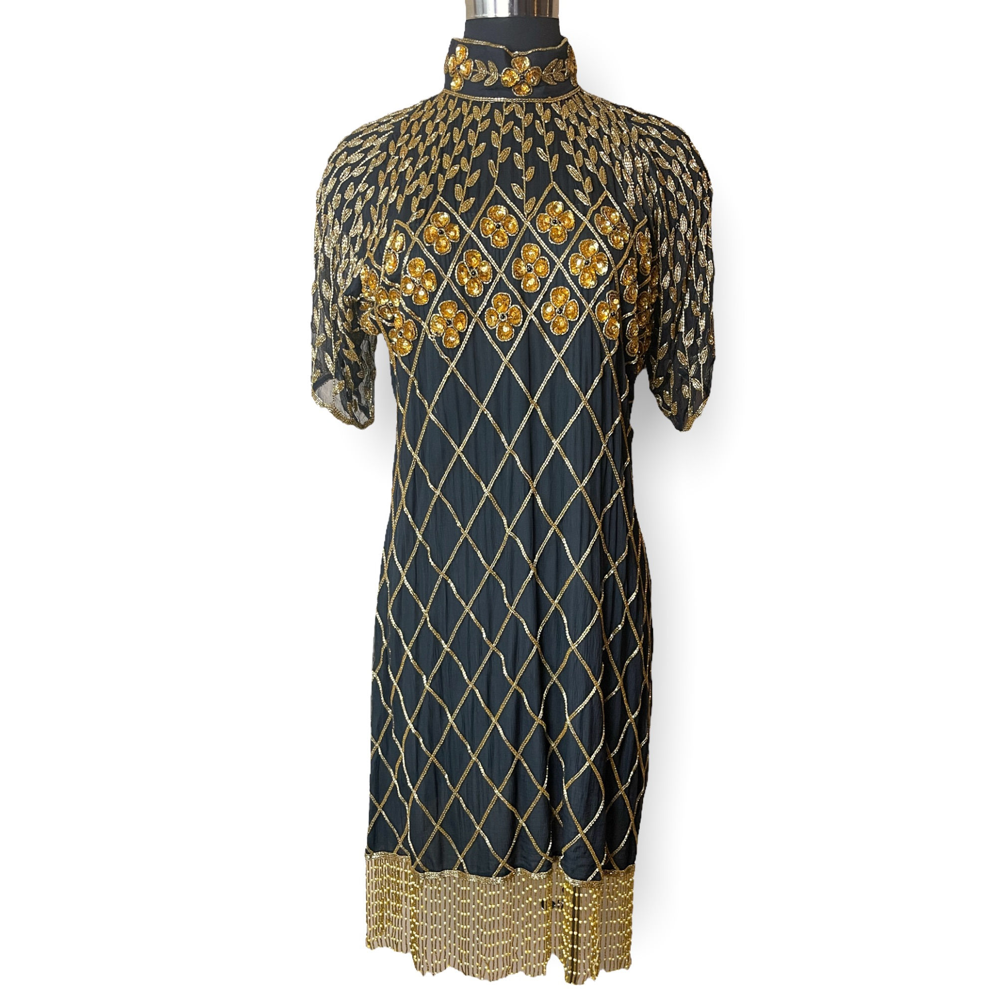 Vintage Beaded & Sequined Dress  