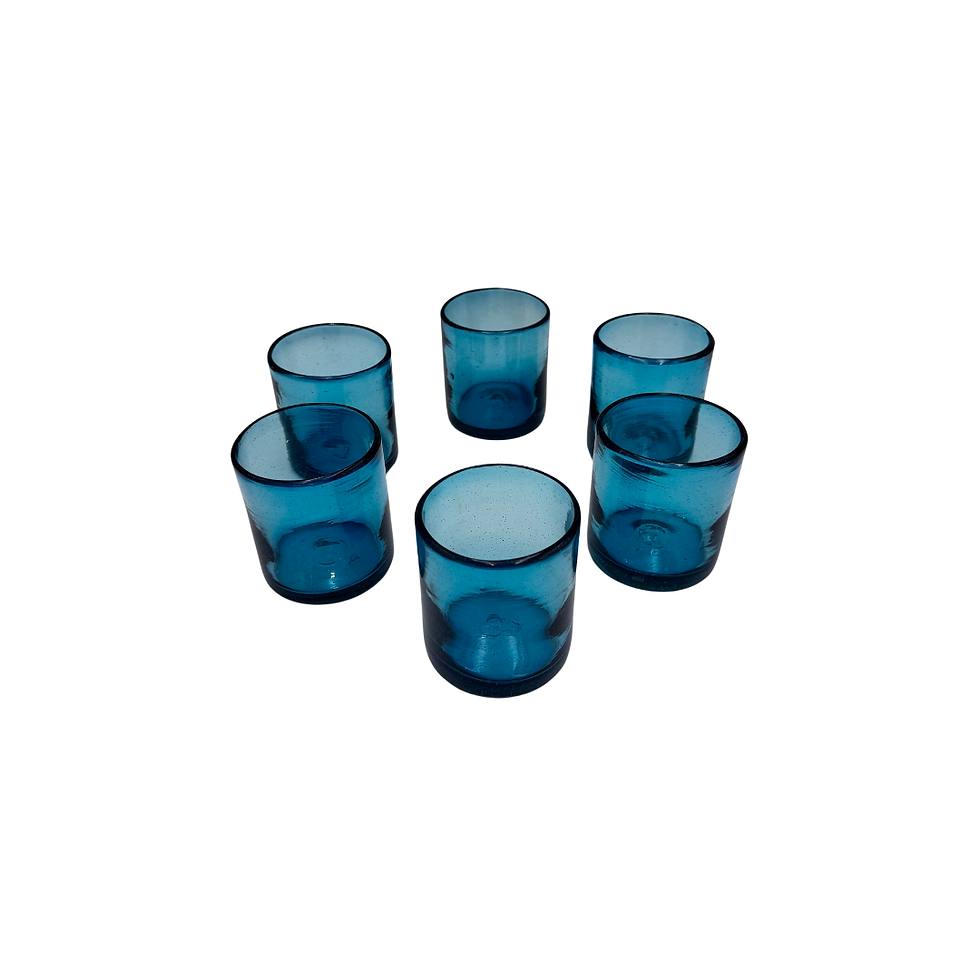 Miniatura: Vasos Solido Aguamarina 12 oz  | Set 6