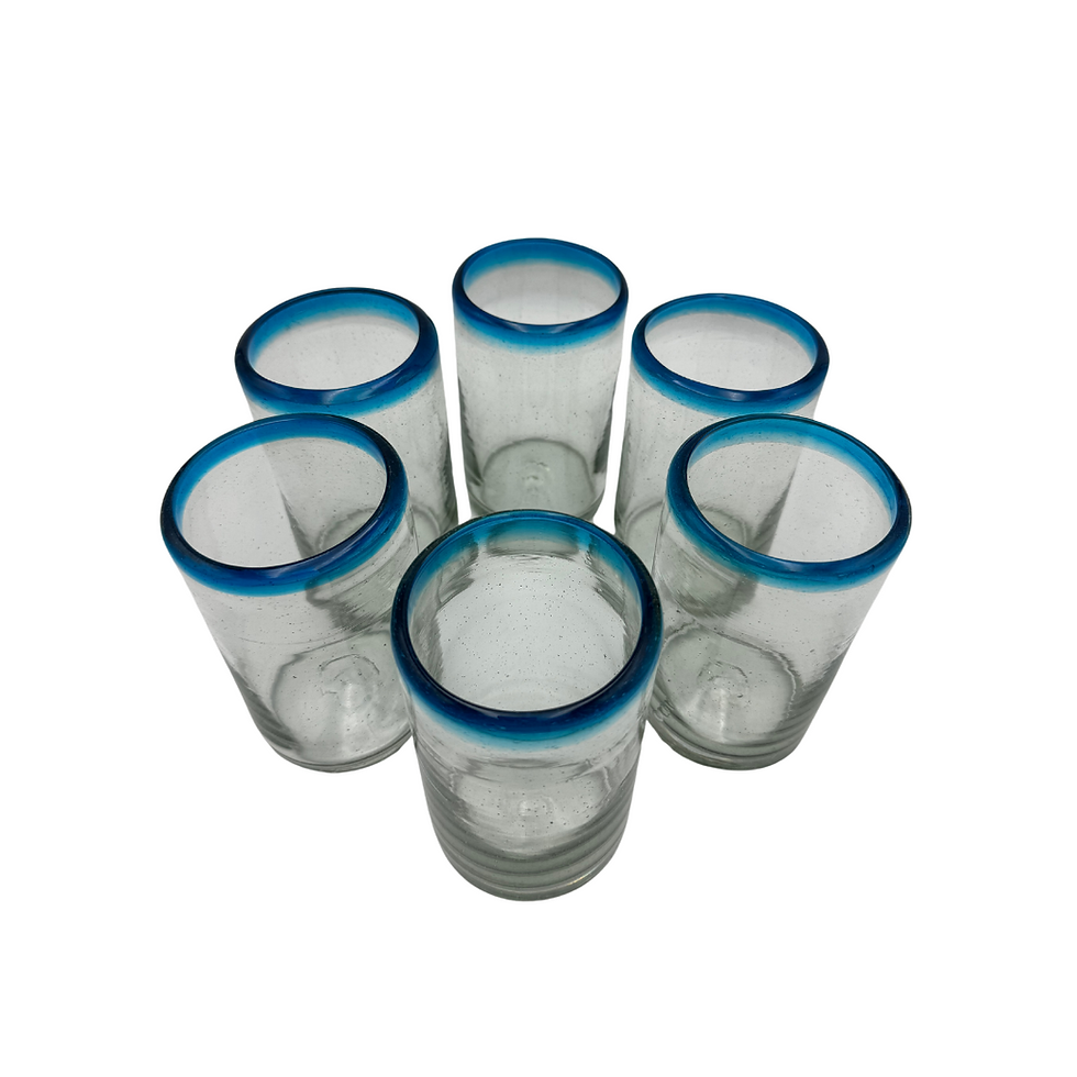 Miniatura: Vasos Posta Aguamarina 16 oz| Set 6