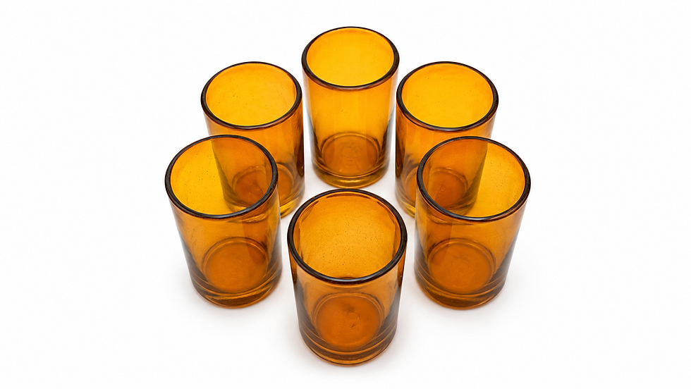 Thumbnail: Solid Orange Glasses | Set 6