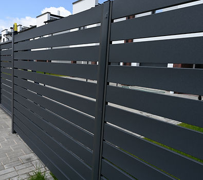 slatted fence