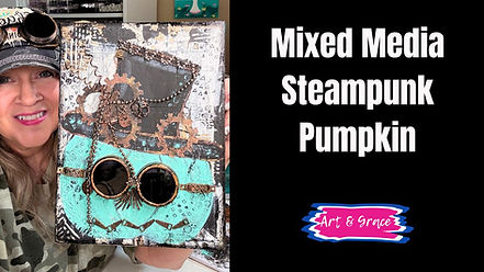Steampunk pumpkin art tutorial