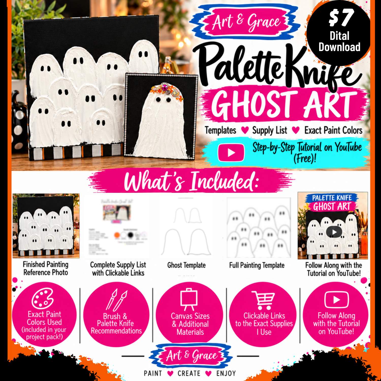 Textured Ghosts Project Pack - Art and Grace