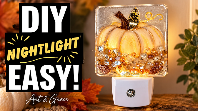 Glass nightlight for fall
