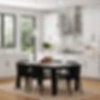 White kitchen cabinets.