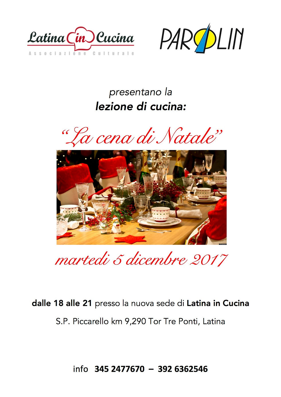 Lezione di Cucina "la cena della Vigilia"
