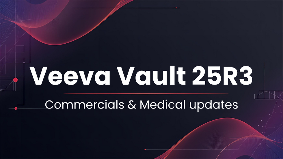 Veeva Vault 25R3: AI-Driven Productivity & Compliance for Commercial and Medical Teams