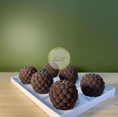 mini entremet chocolat, banane, caramel