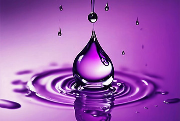 Water droplet dropping into water, purple theme - painting style.jpg