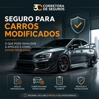 Seguro para Carros Modificados: O que pode invalidar a apólice e como evitar problemas