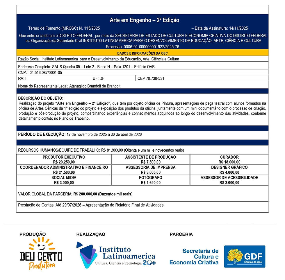 Projeto Arte em Engenho