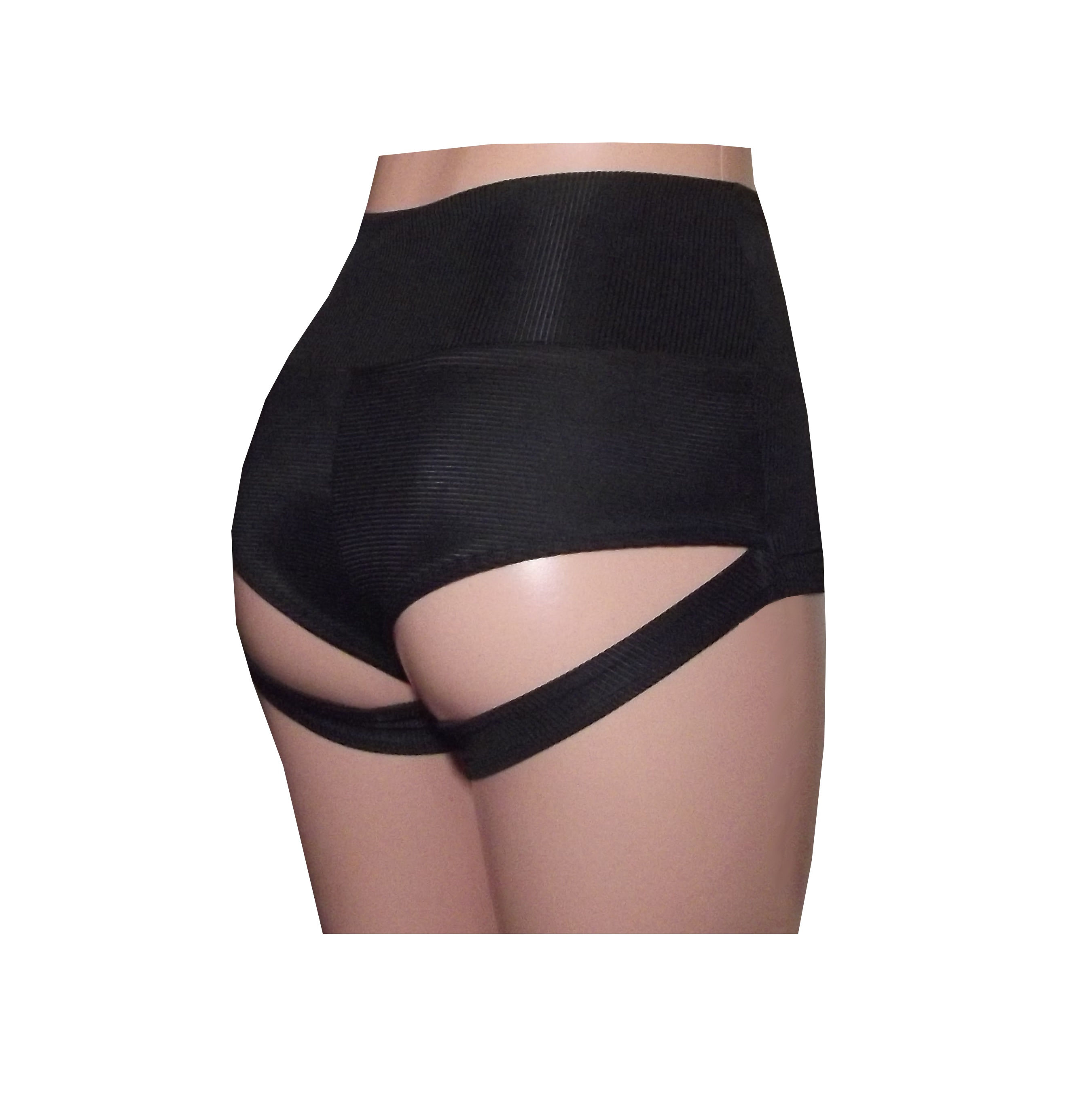 Rhapso Designs Polewear Cutout bum pole shorts SH13 side view