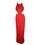 Thumbnail: Rhapso Designs Red Sequin high neck bodice cutout gown DR139R front view