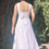 Thumbnail: Rhapso Designs Fashion Christie A Line linen dress in white back view
