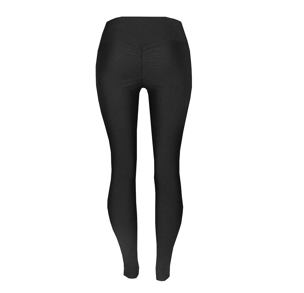 Thumbnail: Rhapso Designs Scrunch Bum Gym Leggings- Australian Made back view