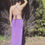 Thumbnail: Rhapso Designs Fashion House- Annabelle plunge molded cup maxi dress back view