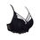 Thumbnail: Rhapso Designs Black Double Push Up strappy eyelash lace bra bra93b side view