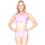 Thumbnail: Rhapso Designs Polewear Lilac Sports Bra -Crop Top front view