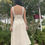 Thumbnail: Rhapso Designs Office wear Tailored A Line linen dress in off white back view