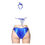 Thumbnail: Sparkly Blue Body Building Comp Set with V bottoms