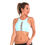 Thumbnail: BK22BB Baby Blue Strappy Detailed High Neck Tank Crop Top by Rhapso Designs (front)