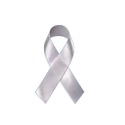 A white ribbon folding into a check mark
