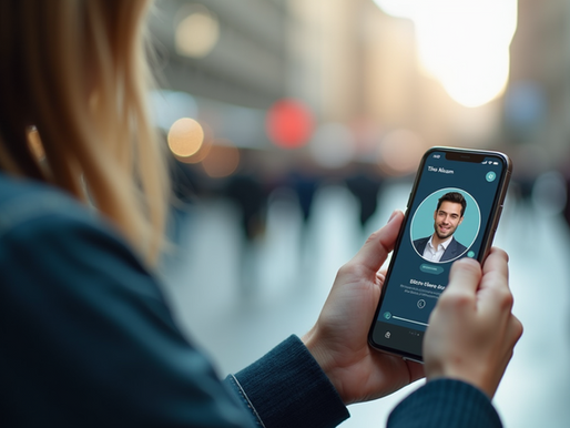 An advanced AI travel assistant on a mobile device providing personalized tips.