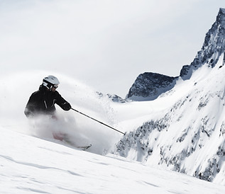 Guy Skiing