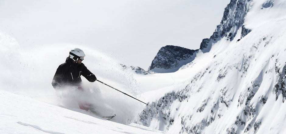 Guy Skiing