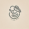 DALL·E 2024-10-22 23.15.06 - A new version of a simple and stylized icon of an embracing c
