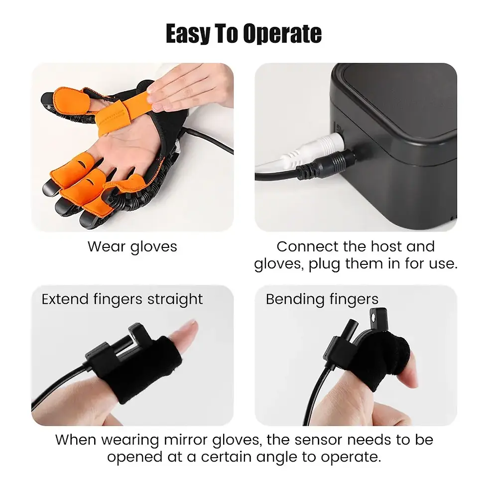 Thumbnail: Upgraded Hand Rehabilitation Device Hand and Finger Robot Gloves Rehabilitation